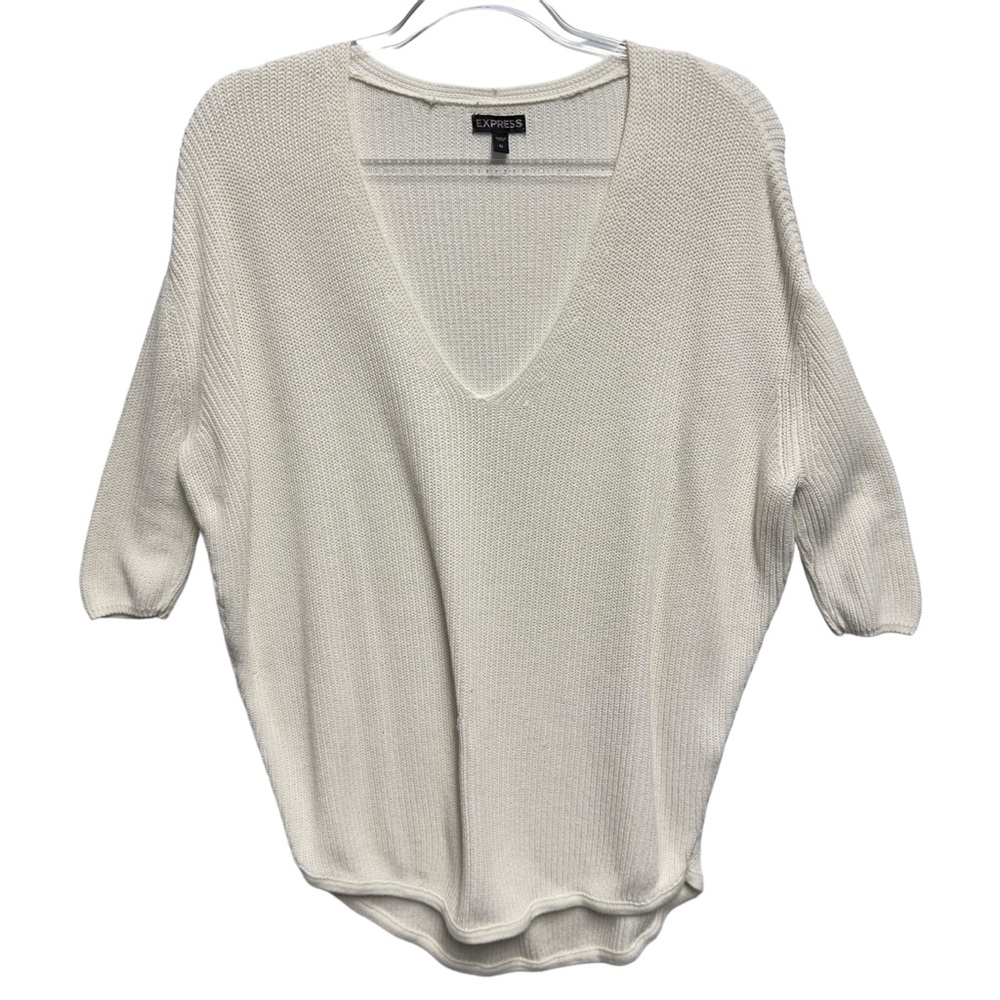Pure Cotton Oversized Knit Sweater Pullover